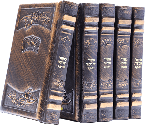 סט מחזורים 'כפתור ופרח' | 5 כרכים | עור איכותי | אומנות יד מירושלים